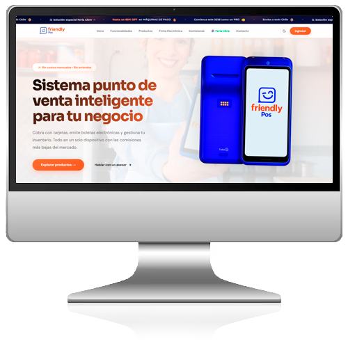Captura del sitio web FriendlyPOS